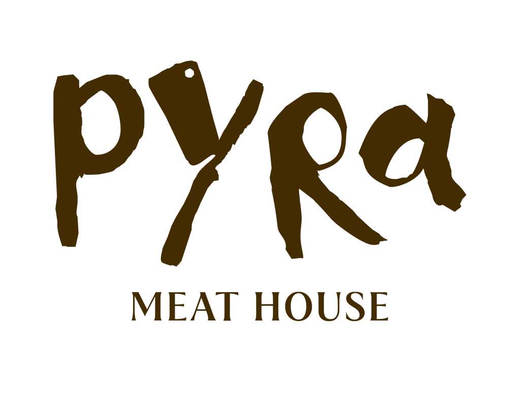 Pyra wordmark, white, transparent background